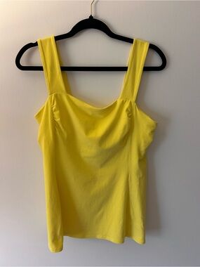 Express Bright Yellow Square-Neck Tank